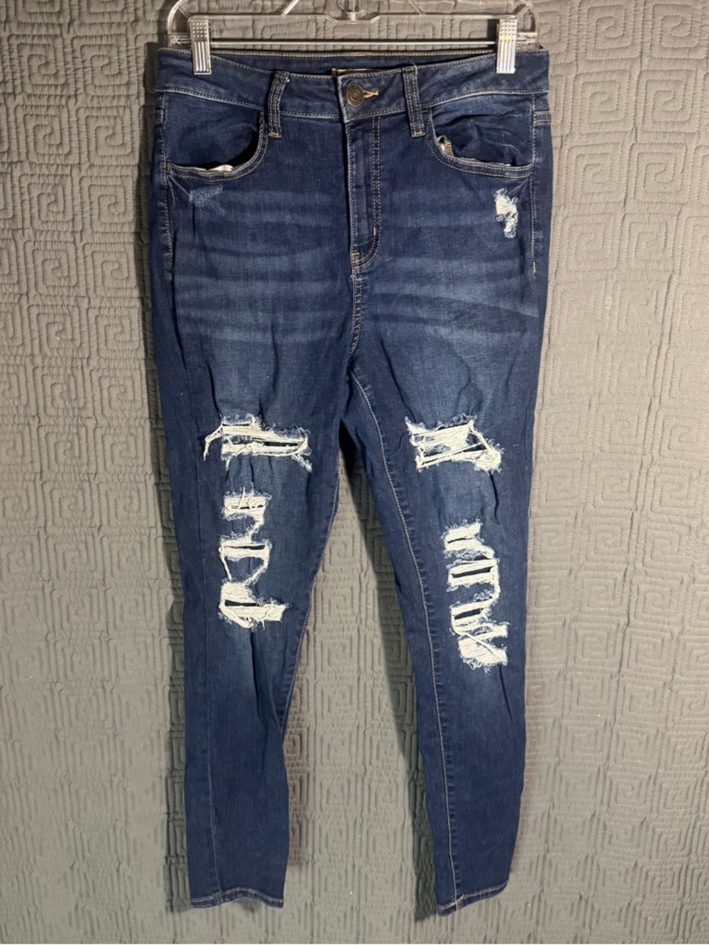 SO Goods For Life Jeans Women 11/30w Blue High Rise Jeggings Distressed